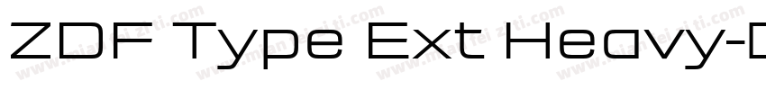 ZDF Type Ext Heavy字体转换